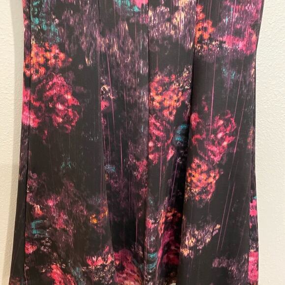 Cynthia Rowley Watercolor Floral Fit Flare Dress Sz 2 - Picture 5 of 9